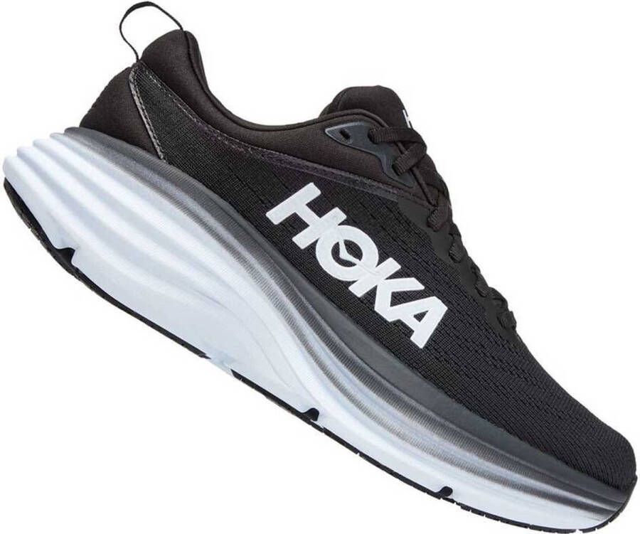 Hoka One Bondi 8 Sportschoenen Hardlopen Weg zwart wit - Foto 6