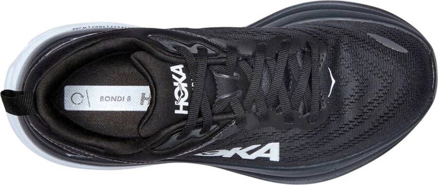 Hoka One Bondi 8 Dames Sportschoenen Hardlopen Weg zwart wit - Foto 7