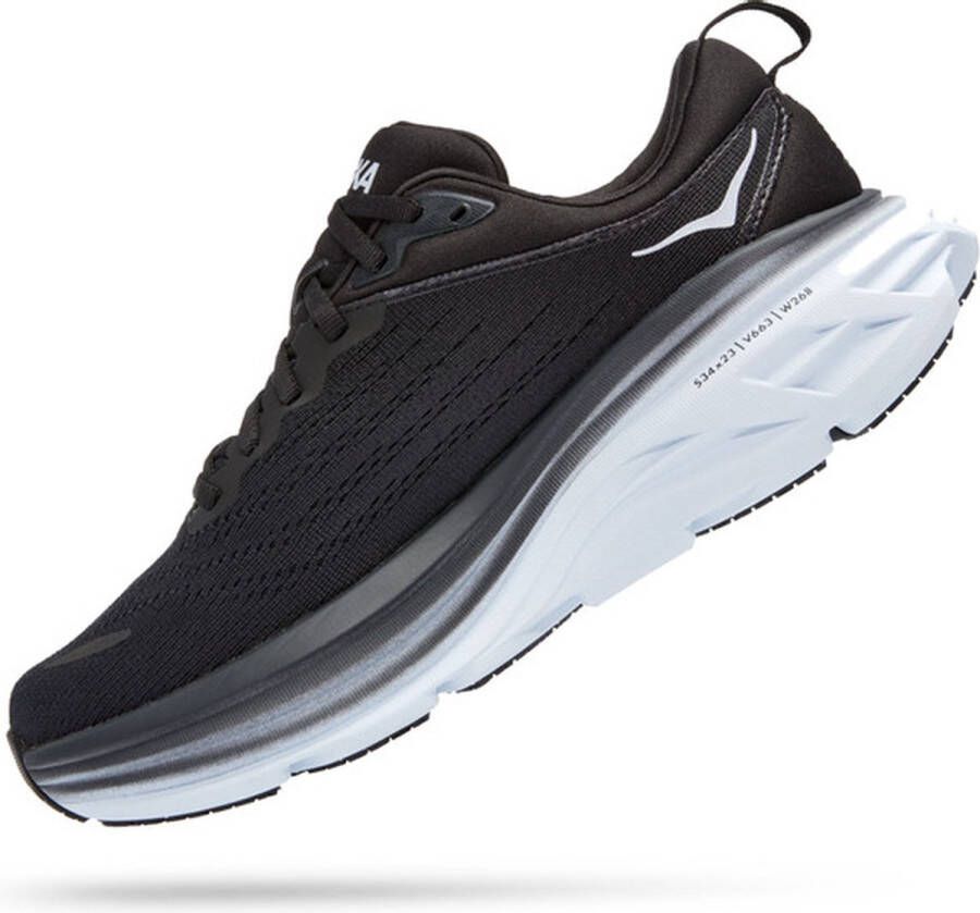 Hoka One Bondi 8 Sportschoenen Hardlopen Weg zwart wit - Foto 10