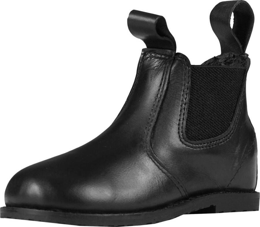 Horka Stal- rijschoen Jodhpur-mini Junior Leer Zwart