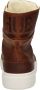 Bruin Tinten Chess 3.0 Hoge sneakers Leren Sneaker Dames Cognac - Thumbnail 9
