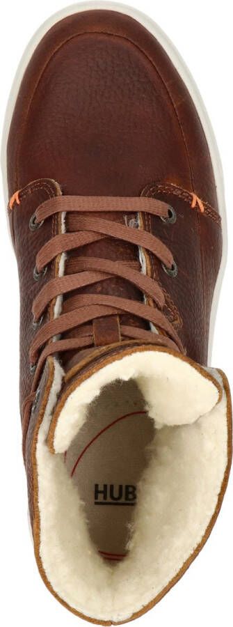 Hub Chess 3.0 Hoge sneakers Leren Sneaker Dames Cognac