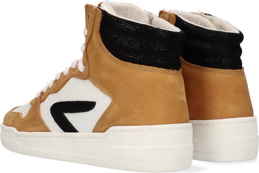 Hub Court-z High Hoge sneakers Leren Sneaker Dames Geel