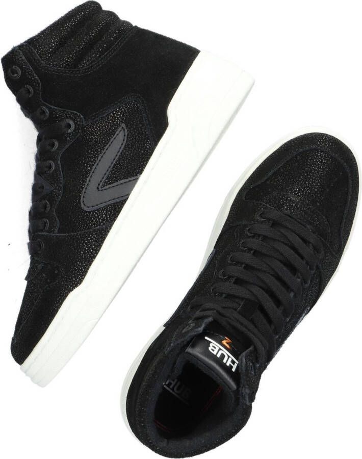 Hub Court-Z high dS Zwart Leer Hoge sneakers Dames - Foto 2