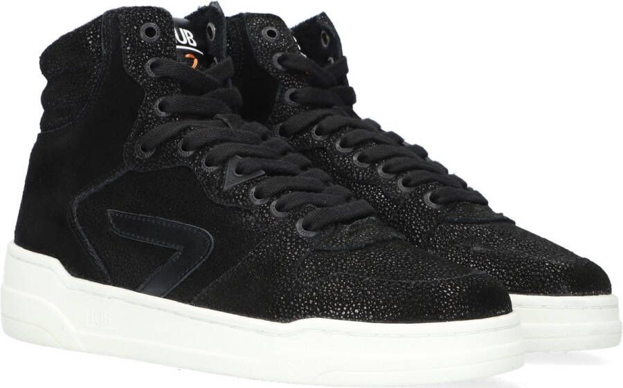 Hub Court-Z high dS Zwart Leer Hoge sneakers Dames - Foto 4