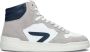 Hub Court-z High Hoge sneakers Leren Sneaker Dames Wit - Thumbnail 6