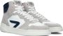 Hub Court-z High Hoge sneakers Leren Sneaker Dames Wit - Thumbnail 7