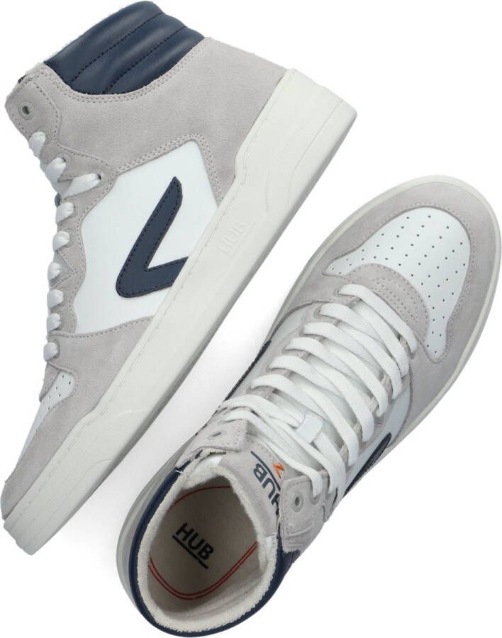 Hub Court-z High Sneakers Leren Sneaker Dames Wit