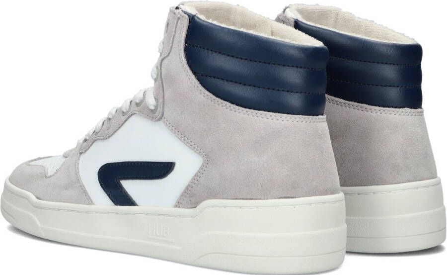 Hub Court-z High Sneakers Leren Sneaker Dames Wit