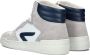 Hub Court-z High Hoge sneakers Leren Sneaker Dames Wit - Thumbnail 9