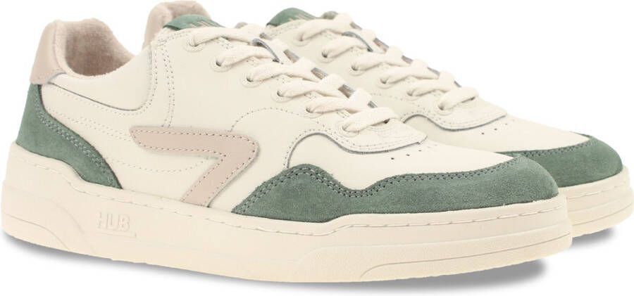 Hub Court-z Sneakers Leren Sneaker Heren Wit