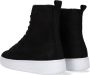 Hub Day Veterboots Laarzen Met Veters Dames Zwart - Thumbnail 5