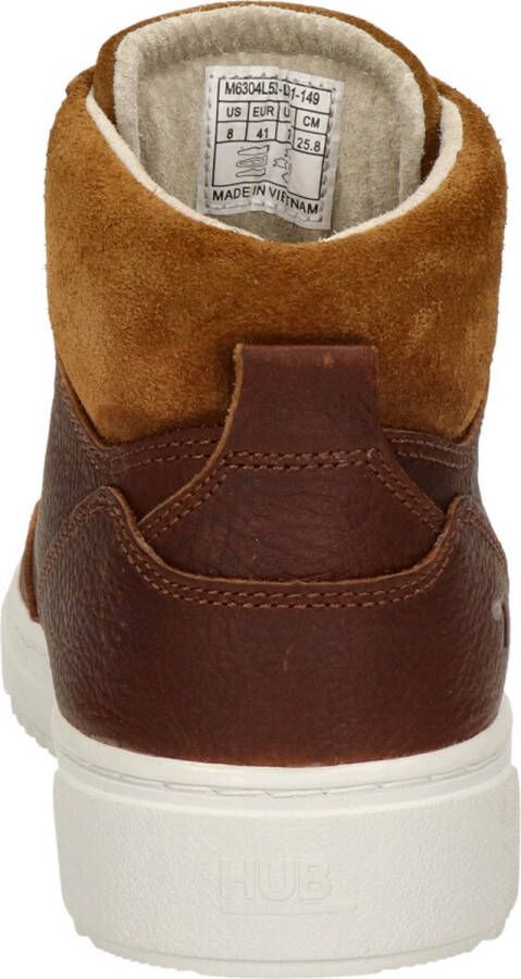 Hub Dundee heren sneaker Cognac