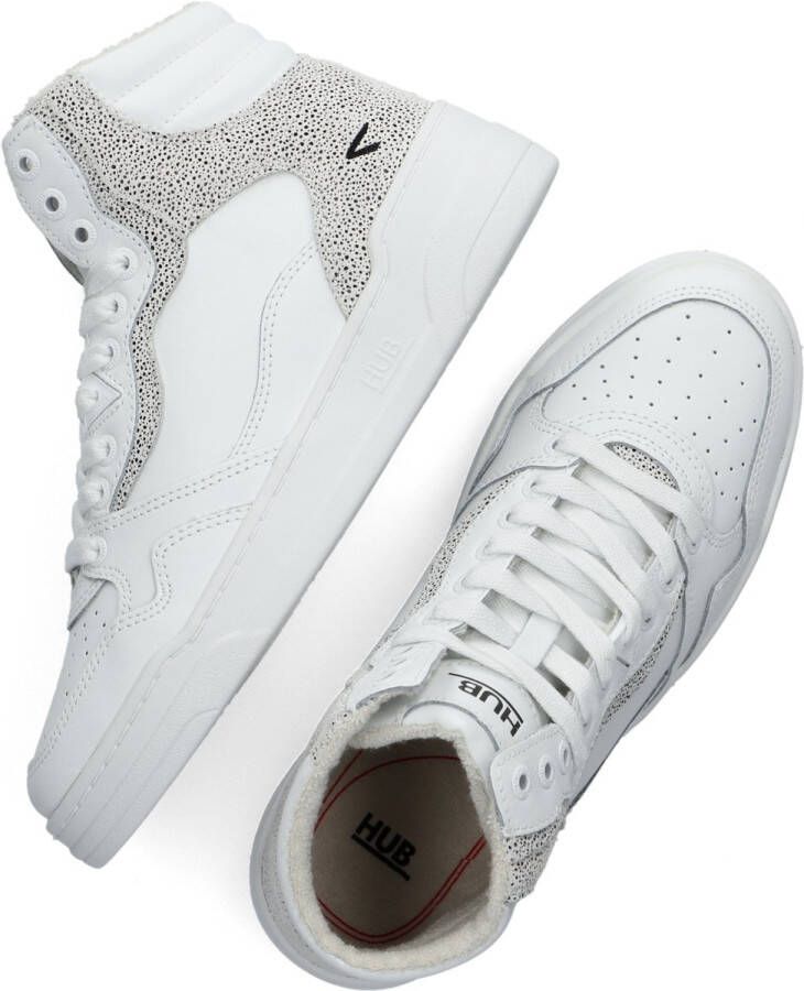 Hub Grip Hoge sneakers Leren Sneaker Dames Wit - Foto 6