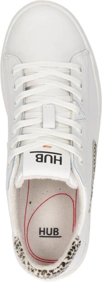 Hub Hook Lw Cheeta Lage sneakers Leren Sneaker Dames Wit - Foto 8