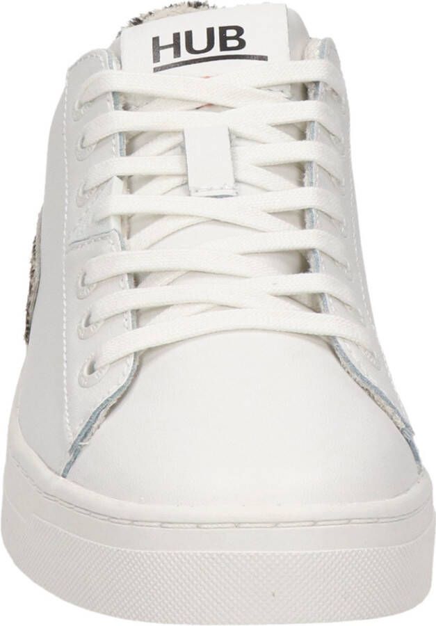 Hub Hook Lw Cheeta Lage sneakers Leren Sneaker Dames Wit - Foto 7