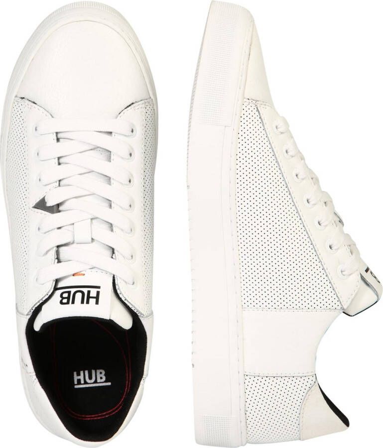 Hub Hook-m Lage sneakers Leren Sneaker Heren Wit