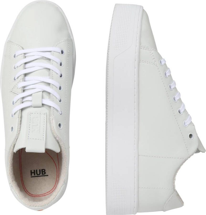 Hub Hook-w Plateau Ds Lage sneakers Leren Sneaker Dames Wit