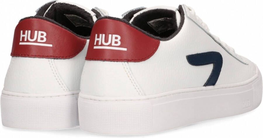 Hub Hook-z Lage sneakers Leren Sneaker Heren Wit