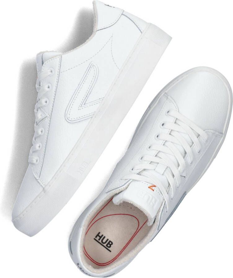 Hub Hook-z Lage sneakers Leren Sneaker Heren Wit