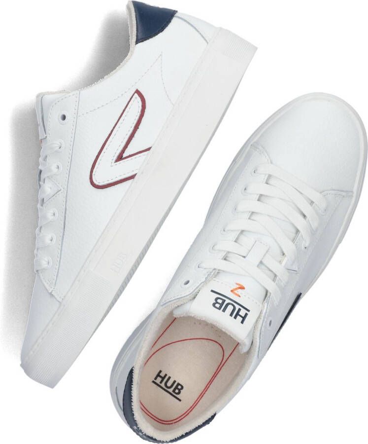 Hub Hook-z Lage sneakers Leren Sneaker Heren Wit