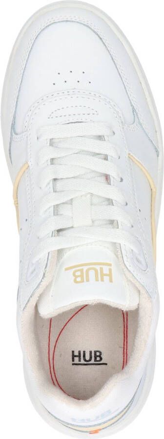 Hub Match Lage sneakers Leren Sneaker Dames Wit