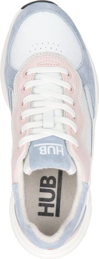 Hub Rock dames sneaker Wit blauw