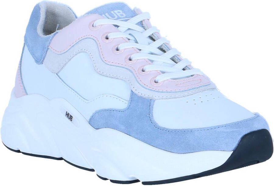 Hub Rock dames sneaker Wit blauw