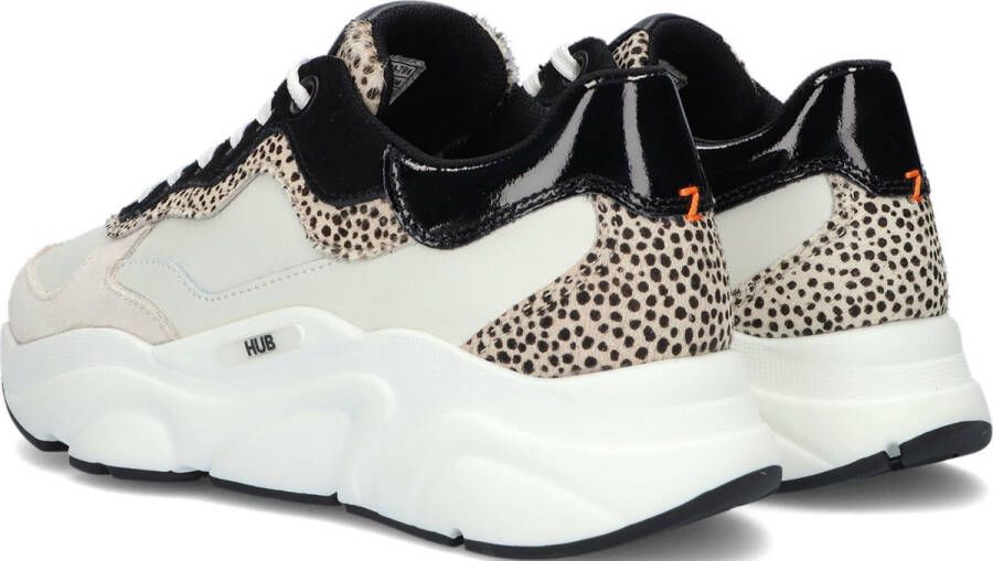 Hub Rock-w Lage sneakers Leren Sneaker Dames Wit