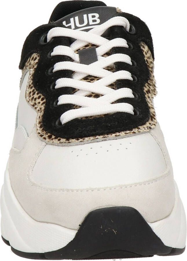 Hub Rock-w Lage sneakers Leren Sneaker Dames Wit