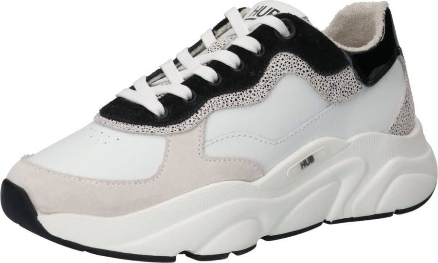 Hub Rock-w Lage sneakers Leren Sneaker Dames Wit