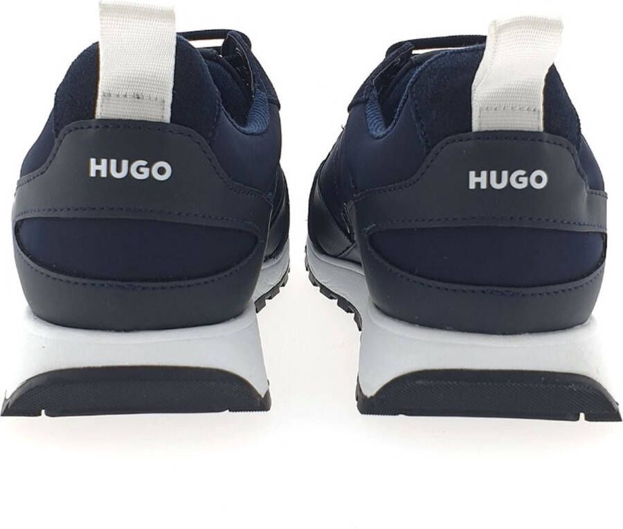 Hugo Boss Hugo Icelin Runn Lage sneakers Leren Sneaker Heren Blauw - Foto 8