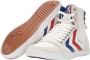 Hummel Slimmer Stadil Hoge Sneakers White Blue Red Gum Heren - Thumbnail 7