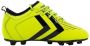 Hummel Zoom FG Jr. voetbalschoenen neon geel zwart - Thumbnail 8
