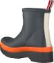 Hunter Play Short Speckle Sole Wellington Boots Regenlaarzen Donkerblauw Oranje - Thumbnail 3