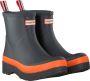Hunter Play Short Speckle Sole Wellington Boots Regenlaarzen Donkerblauw Oranje - Thumbnail 6