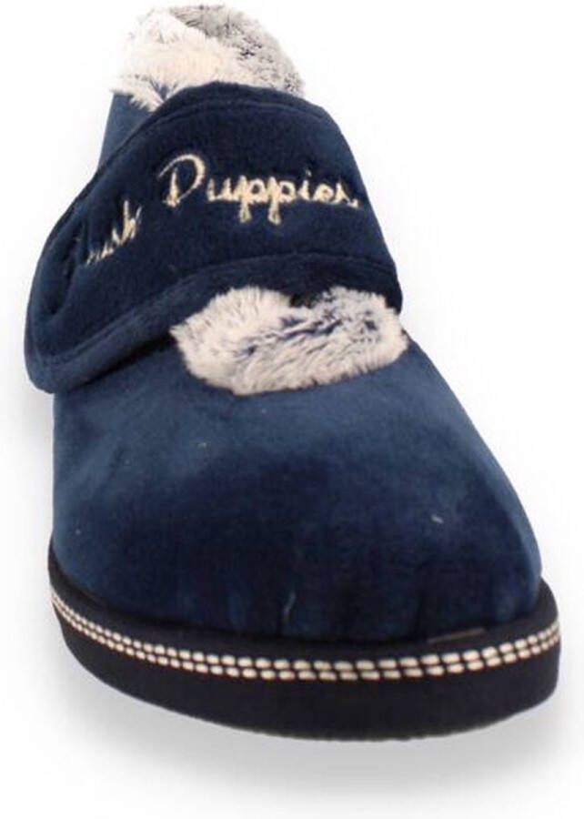 Hush Puppies -Dames blauw donker pantoffels