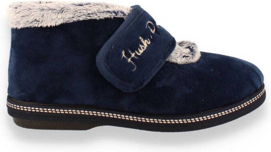 Hush Puppies -Dames blauw donker pantoffels
