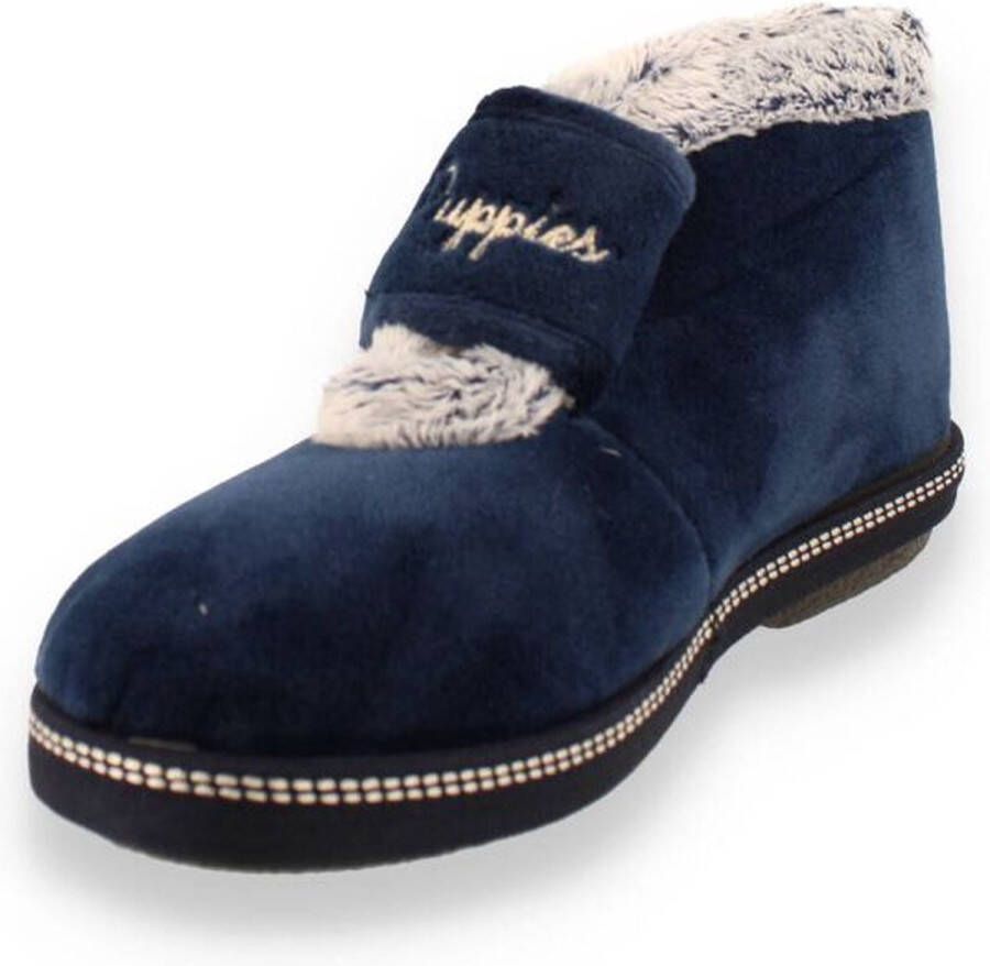 Hush Puppies -Dames blauw donker pantoffels