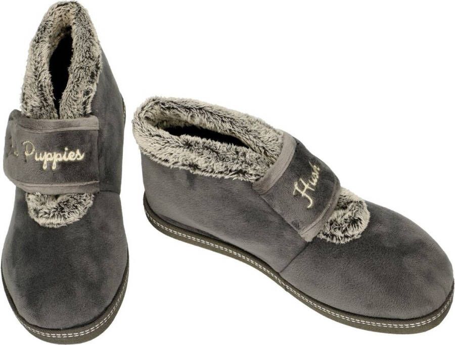 Hush Puppies -Dames grijs donker pantoffels