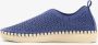 Hush Puppies dames instappers blauw Uitneembare zool - Thumbnail 6