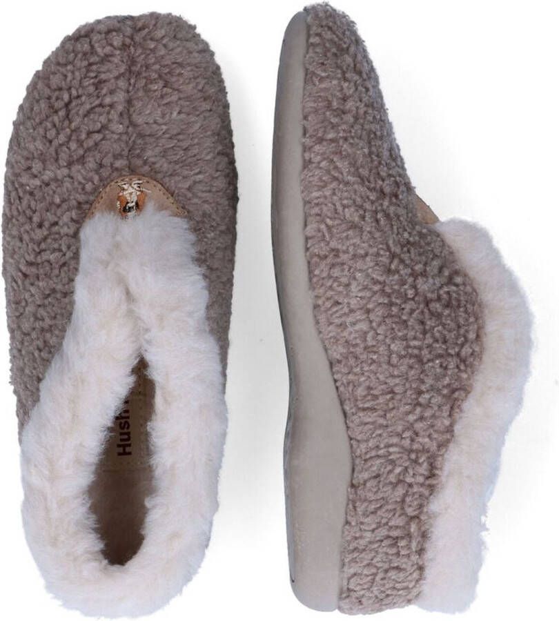 Hush Puppies -Dames taupe donker pantoffels - Foto 4