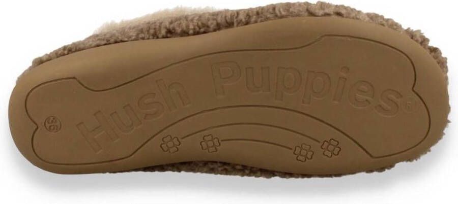 Hush Puppies -Dames taupe donker pantoffels - Foto 6