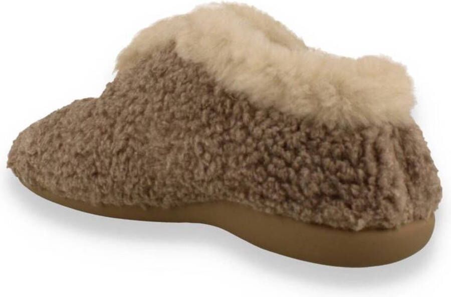 Hush Puppies -Dames taupe donker pantoffels - Foto 8