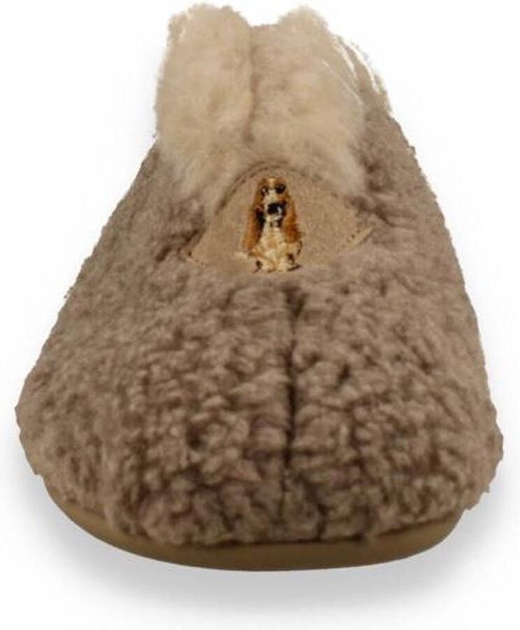 Hush Puppies -Dames taupe donker pantoffels - Foto 9