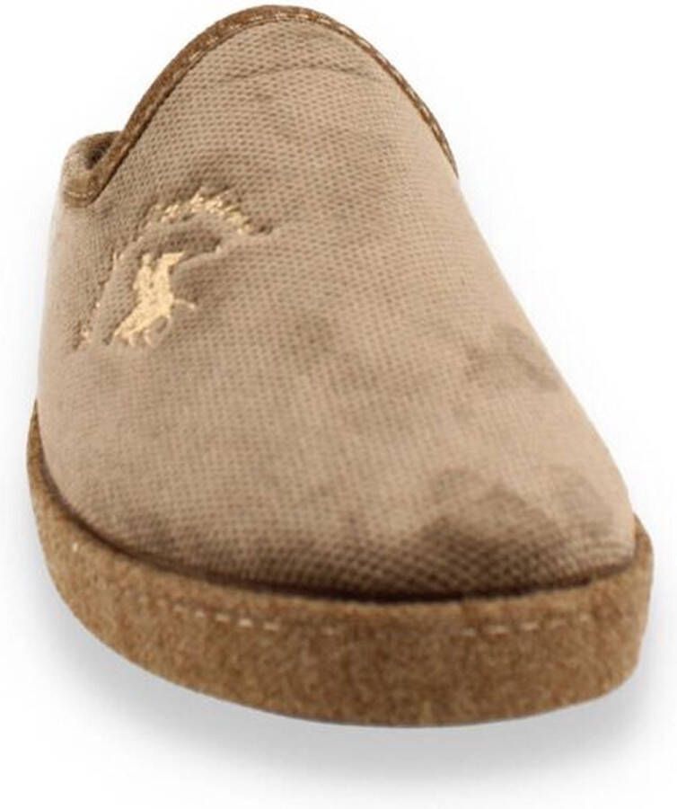 Hush Puppies -Heren taupe pantoffels & slippers