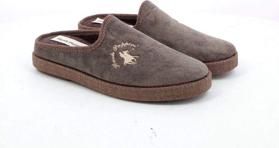 Hush Puppies -Heren taupe pantoffels & slippers