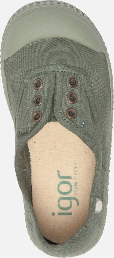igor Berri sneakers groen Textiel
