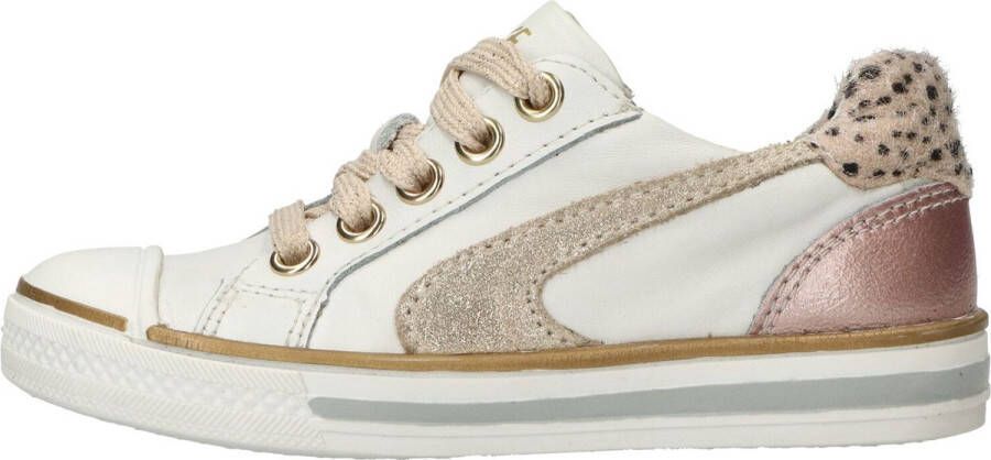 Ikke IK-KE Sneaker Meisjes Wit Goud Roze - Foto 5