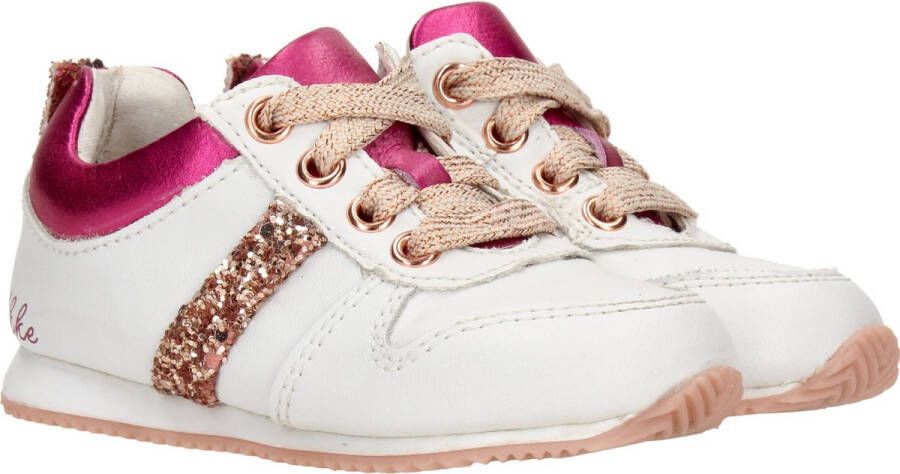 Ikke IK-KE Sneaker Meisjes Wit roze - Foto 2